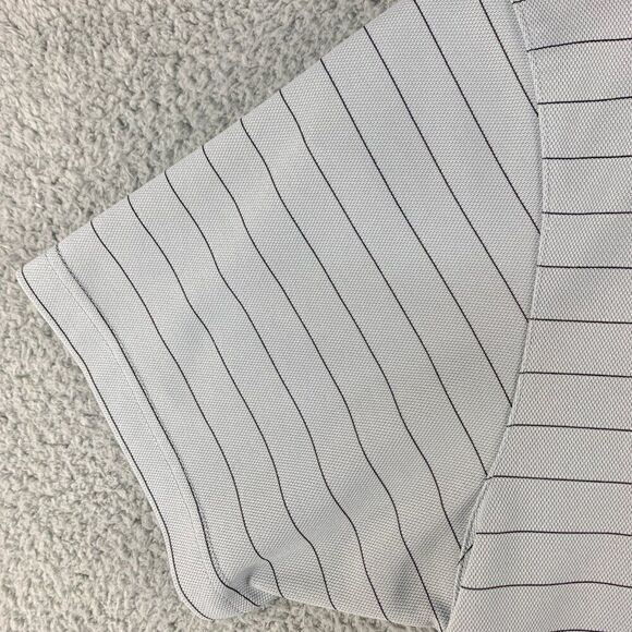 Pro Tour Shirt Mens Extra Large Gray Stripe Coolplay Golf Polo Golfer Casual - Picture 4 of 10